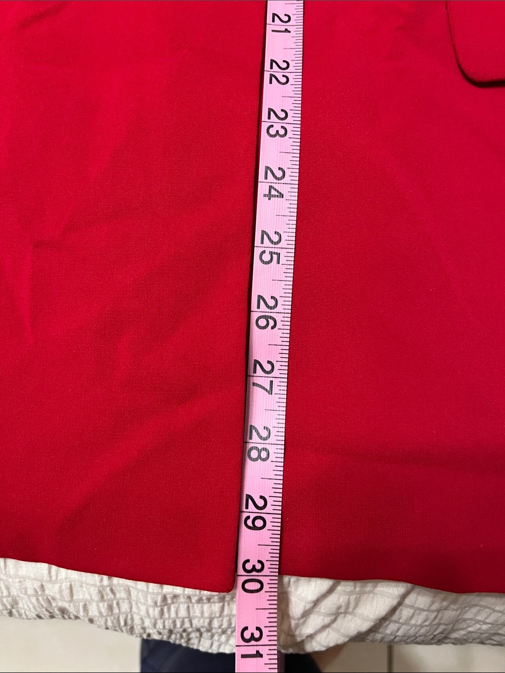 Tahari Vibrant Red Open-Front Blazer Jacket - Picture 8 of 9
